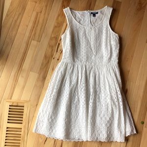 White eyelet dress